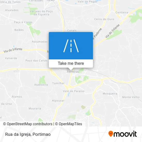 Rua da Igreja map