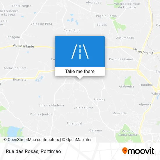 Rua das Rosas map