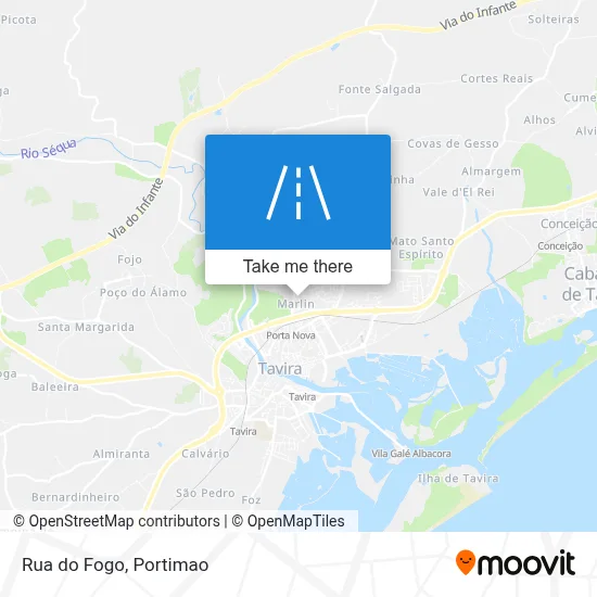 Rua do Fogo map