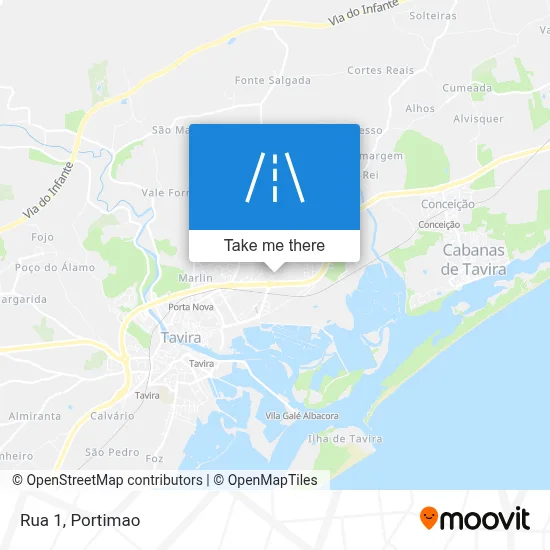 Rua 1 map