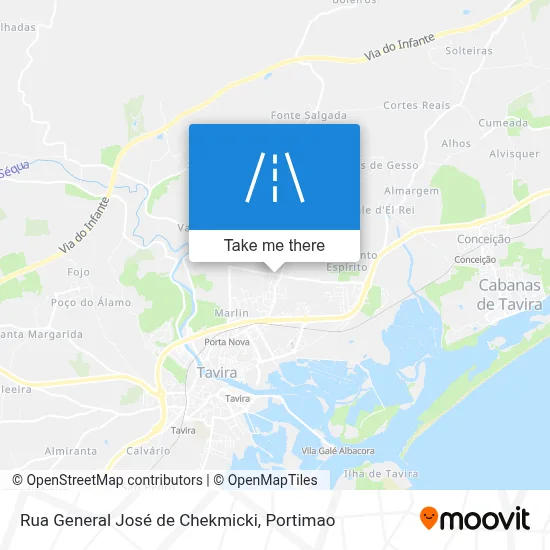 Rua General José de Chekmicki map