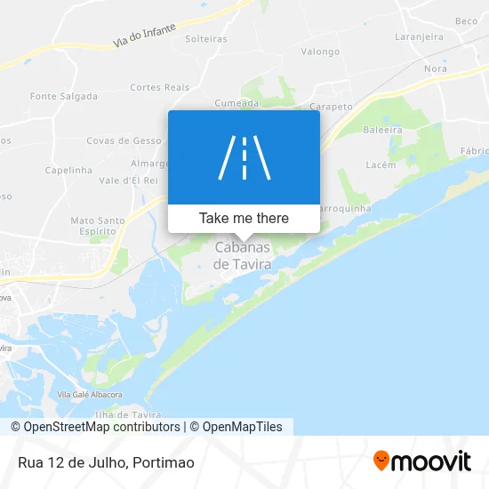 Rua 12 de Julho map