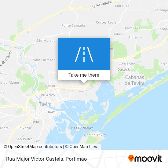 Rua Major Victor Castela map
