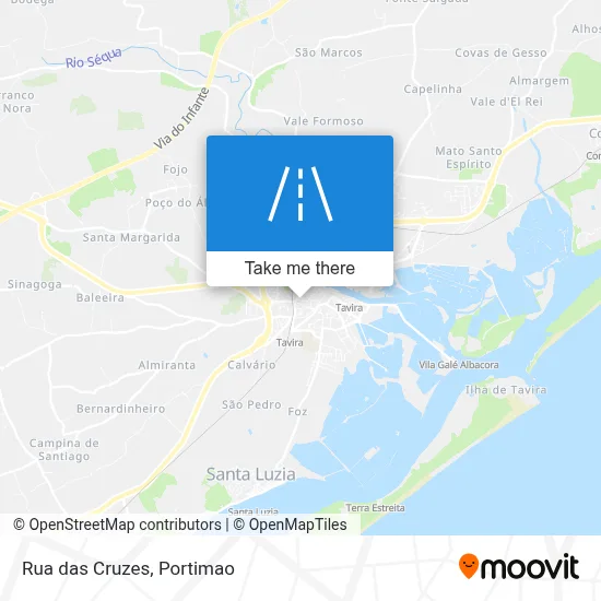 Rua das Cruzes map