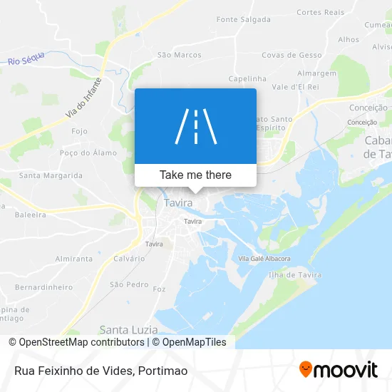 Rua Feixinho de Vides map