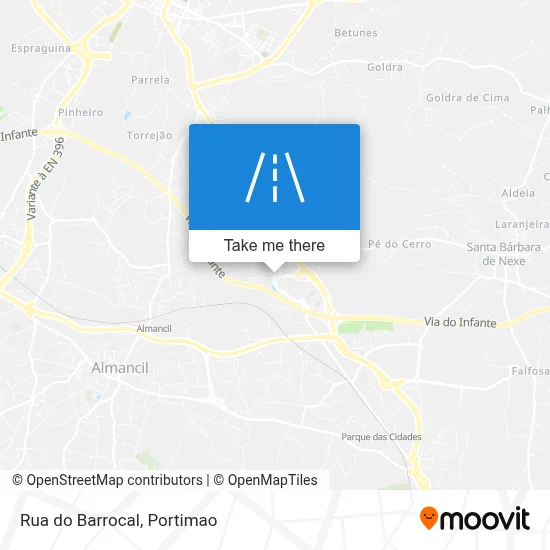 Rua do Barrocal map