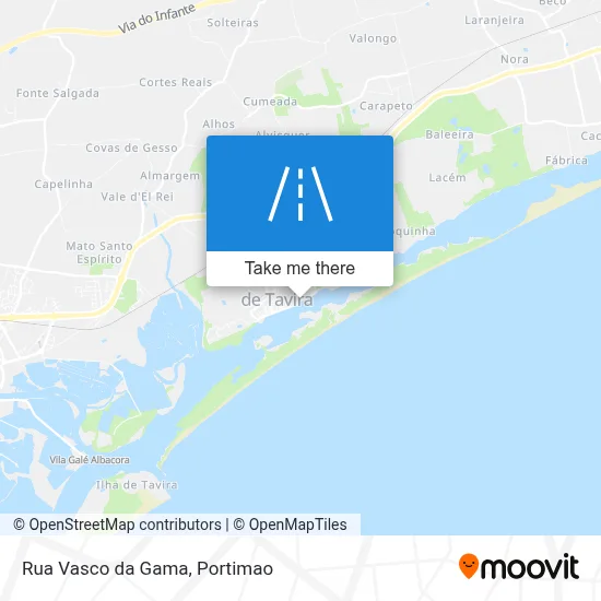 Rua Vasco da Gama map