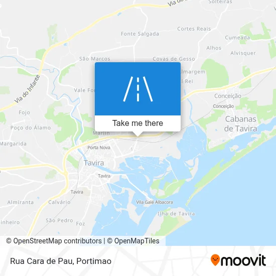 Rua Cara de Pau map