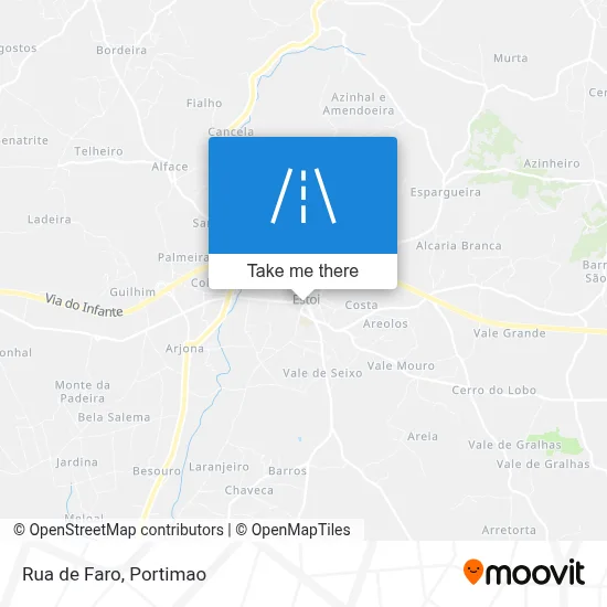 Rua de Faro map