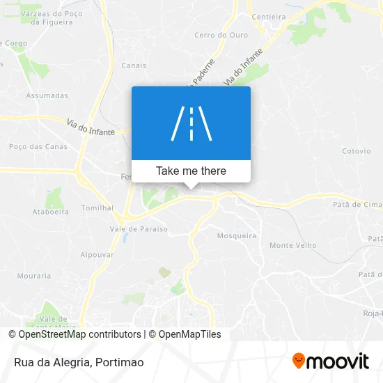Rua da Alegria map