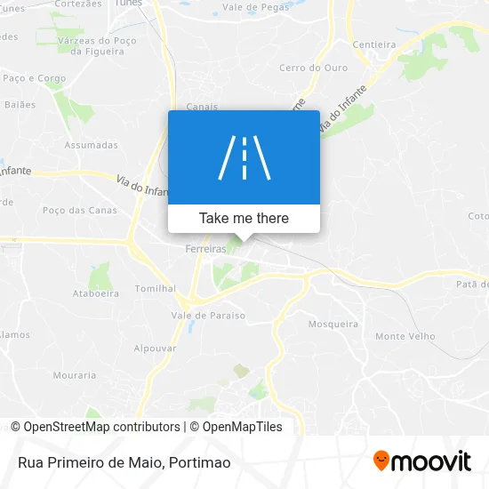 Rua Primeiro de Maio map