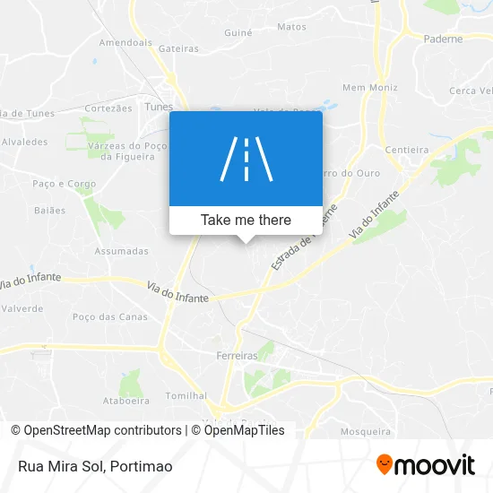 Rua Mira Sol map