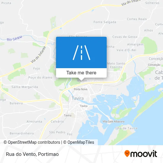 Rua do Vento map