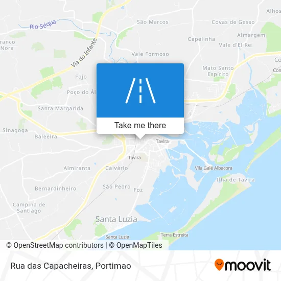 Rua das Capacheiras map