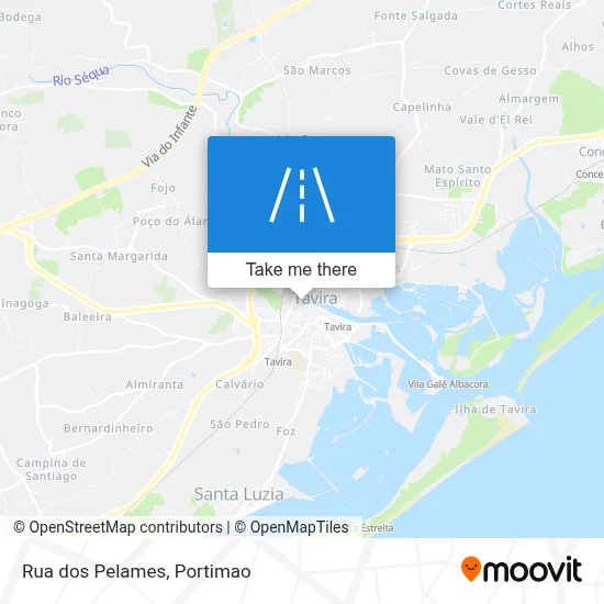 Rua dos Pelames map