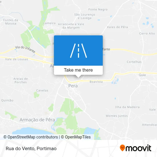 Rua do Vento map