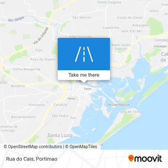 Rua do Cais map