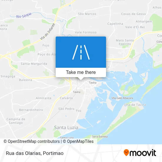 Rua das Olarias map