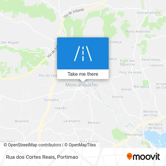 Rua dos Cortes Reais map