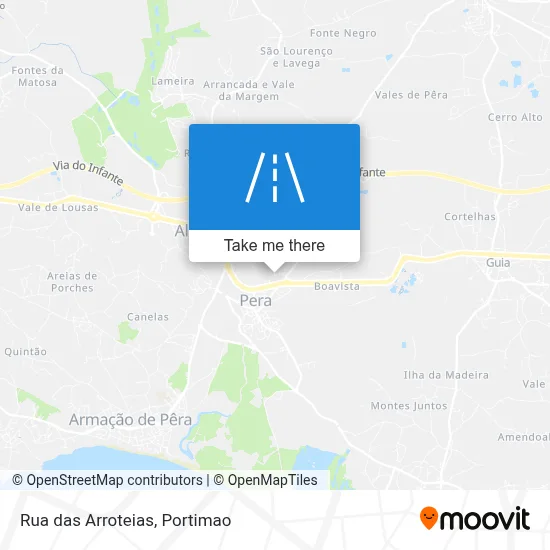 Rua das Arroteias map