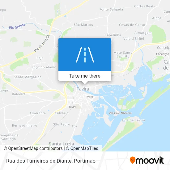Rua dos Fumeiros de Diante map