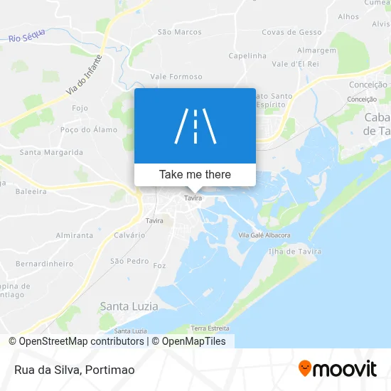 Rua da Silva map