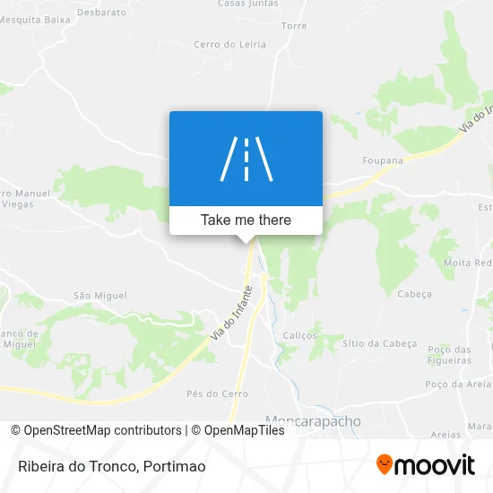 Ribeira do Tronco map