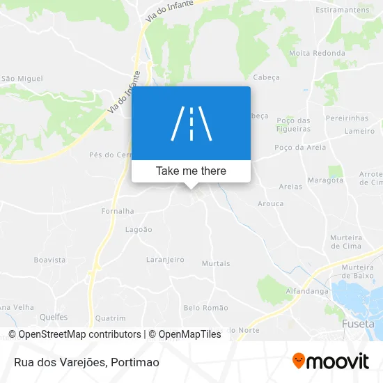 Rua dos Varejões map