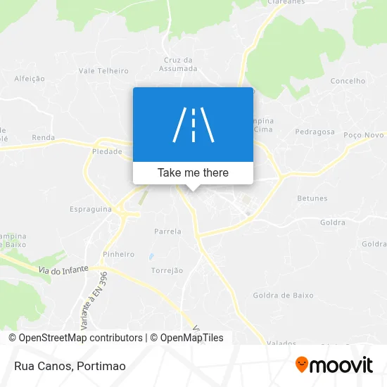 Rua Canos map
