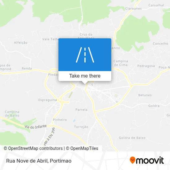 Rua Nove de Abril map