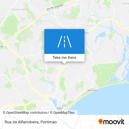 Rua da Alfarrobeira map