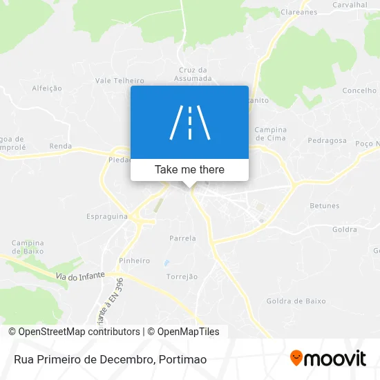 Rua Primeiro de Decembro map