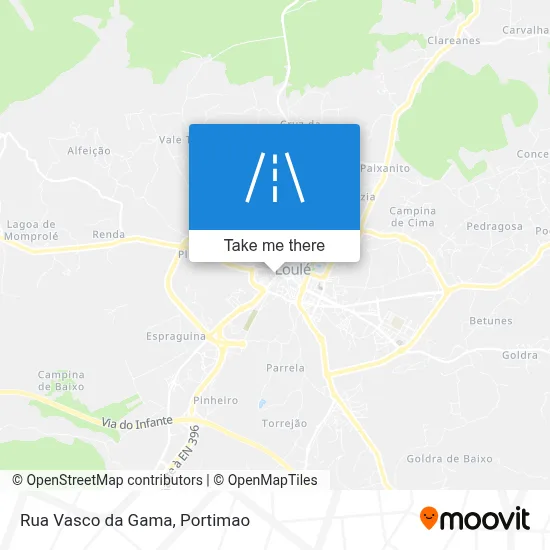 Rua Vasco da Gama map