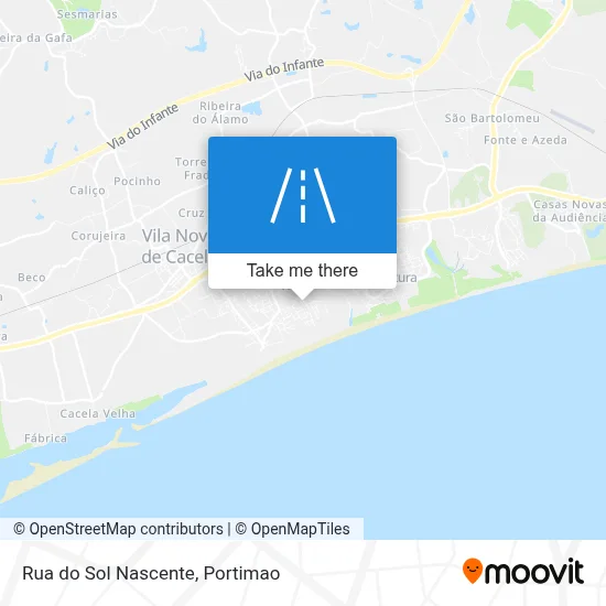 Rua do Sol Nascente map