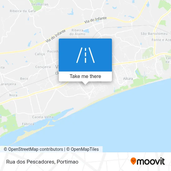 Rua dos Pescadores map