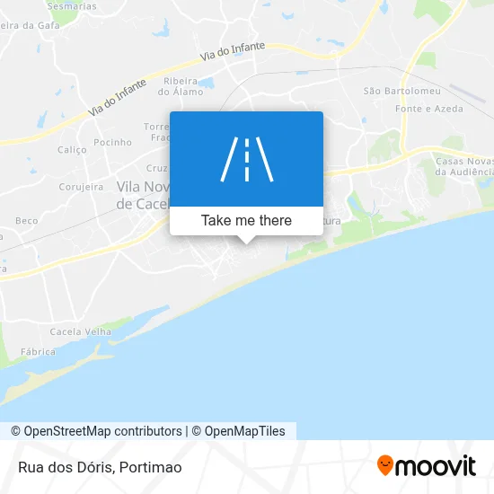 Rua dos Dóris map