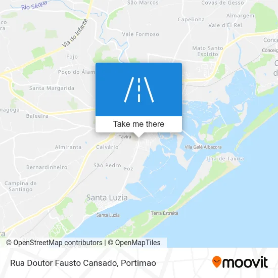 Rua Doutor Fausto Cansado map