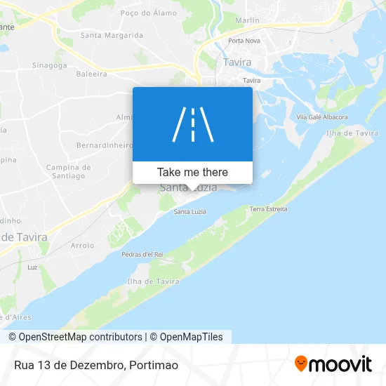 Rua 13 de Dezembro map
