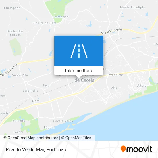 Rua do Verde Mar map