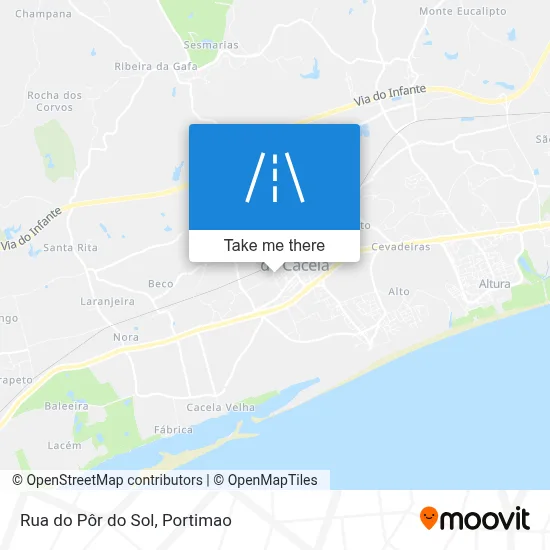 Rua do Pôr do Sol map
