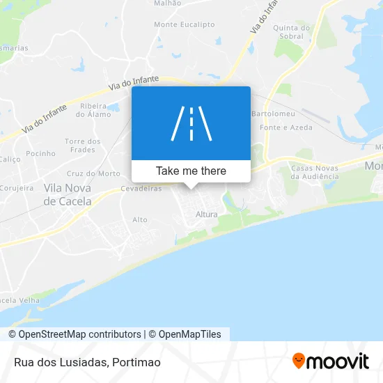 Rua dos Lusiadas map
