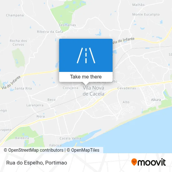 Rua do Espelho map