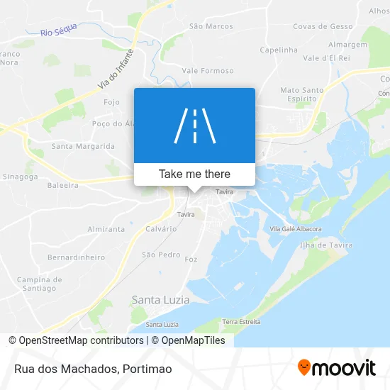 Rua dos Machados map