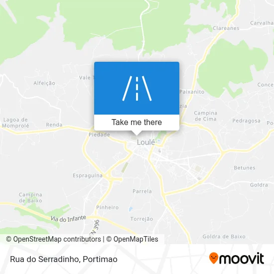 Rua do Serradinho map