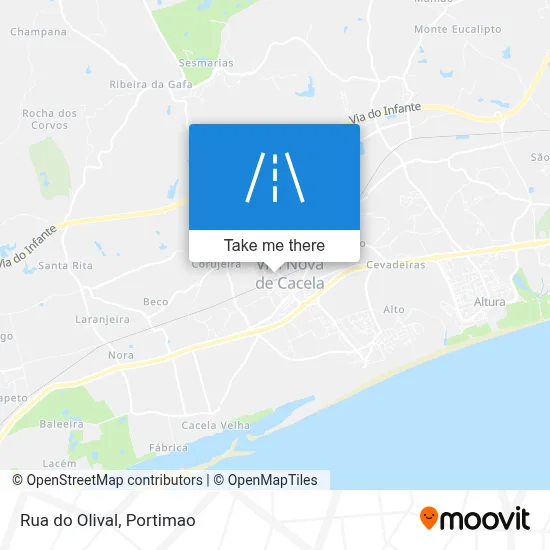 Rua do Olival map