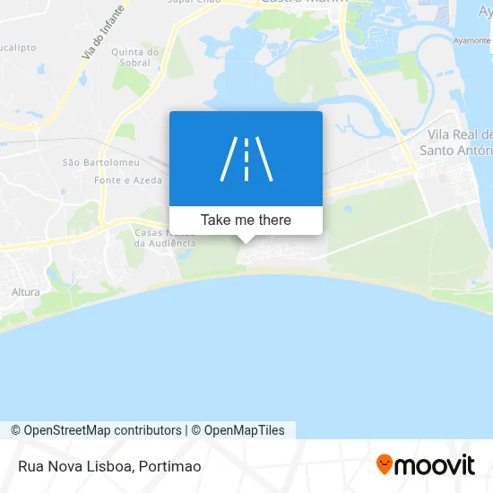 Rua Nova Lisboa map