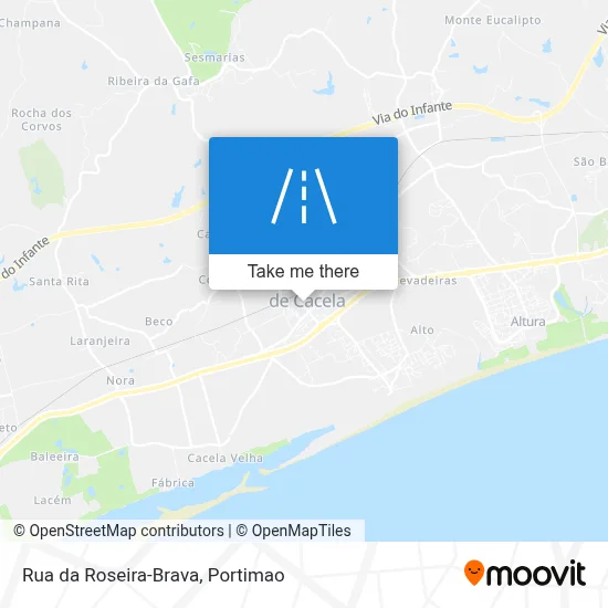 Rua da Roseira-Brava map