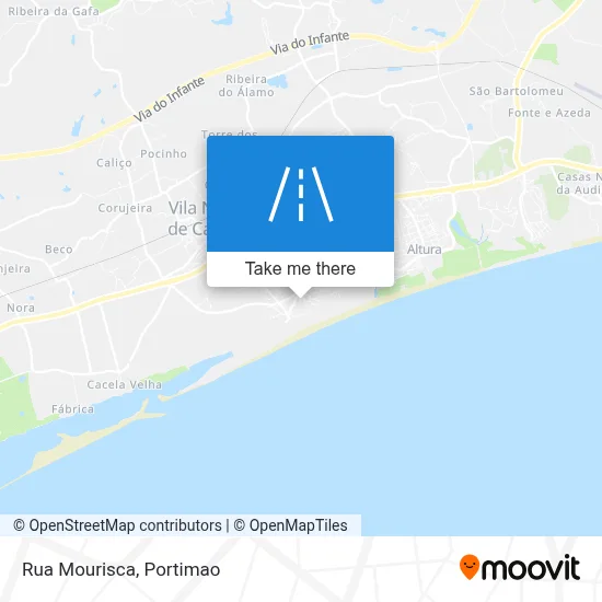 Rua Mourisca map