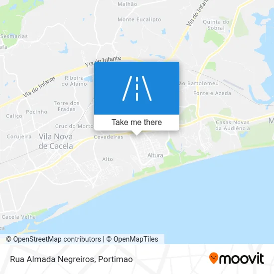 Rua Almada Negreiros map