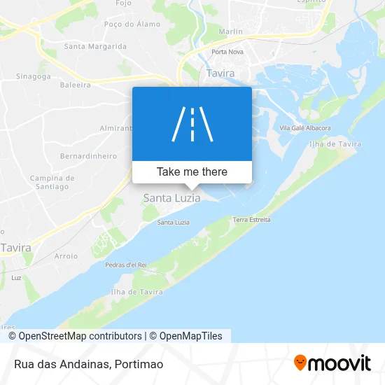 Rua das Andainas map
